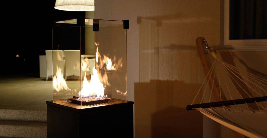 Газовый нагреватель Kratki PATIO/G31/37Mbar/Q/N/P/G, Naturali Pietra Grey, с пультом управления