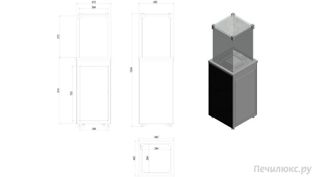 Газовый нагреватель Kratki PATIO/G31/37Mbar/CZ, черное стекло, с пультом ДУ Газовый нагреватель Kratki PATIO/G31/37Mbar/CZ, черное стекло, с пультом ДУ