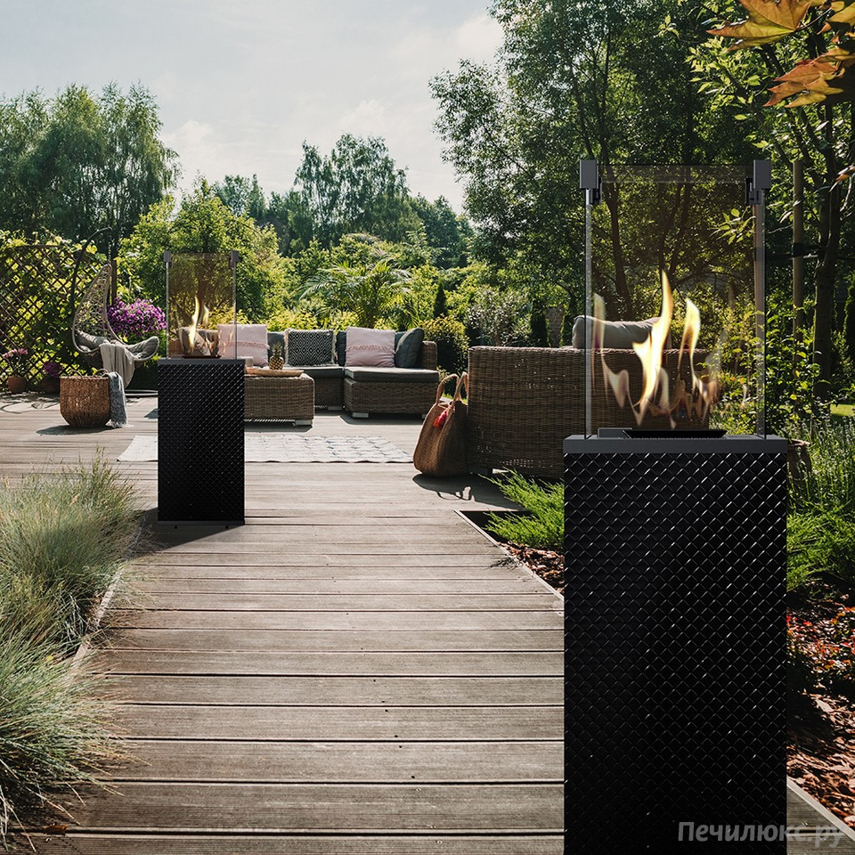 Газовый нагреватель Kratki PATIO Mini/M/G31/37Mbar/CZ/P, стекло, черное тиснение, с ручным управлением Газовый нагреватель Kratki PATIO Mini/M/G31/37Mbar/CZ/P, стекло, черное тиснение, с ручным управлением