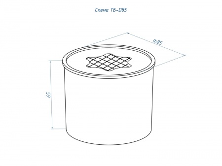 Горелка для биокамина LUX FIRE D85 по цене 1 990 руб.