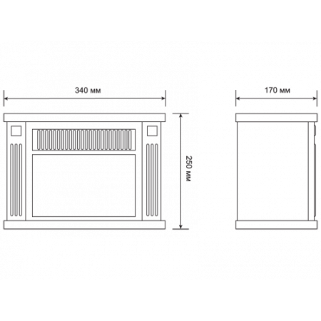 Электрический мини-камин EFP/M - 5012B Электрический мини-камин EFP/M - 5012B