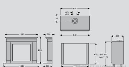 Газовый камин Faber Clear