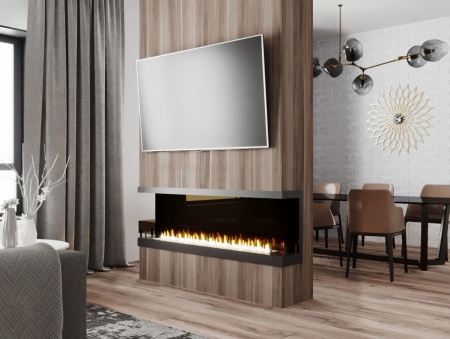 Биокамин "Русский огонь" Честер Фронт 1200 с защитным стеклом по цене 48 100 руб.